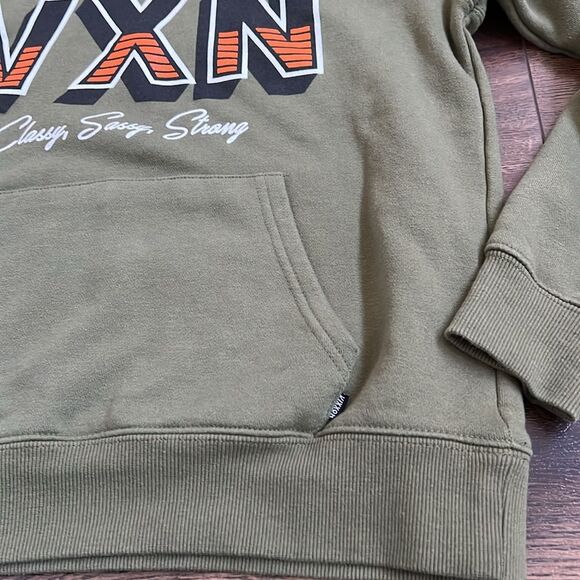 Vixxon by Dixxon Size Small Women's Hoodie Sweatshirt Classy Sassy Savage Green - Picture 6 of 7